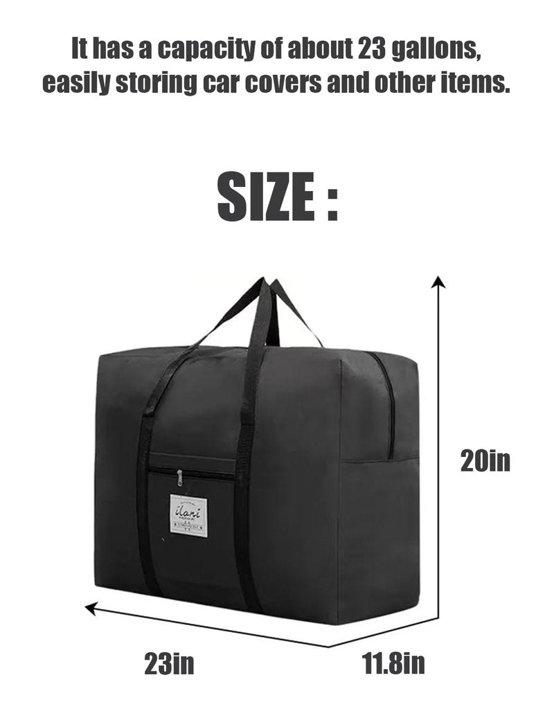 Car Cover Storage Bags (Only Bags，23 x 11.8 x 20 in) Reusable, for All-Weather Waterproof Car Covers, Windshield Sun Shade Umbrella & Truck Cover, Convenient Storage, 20 LBS Weight Capacity