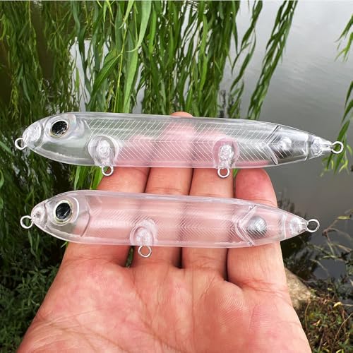 Catfish Rattling Line Float Lure - Unpainted Blank 4 Inch (6-Pack)