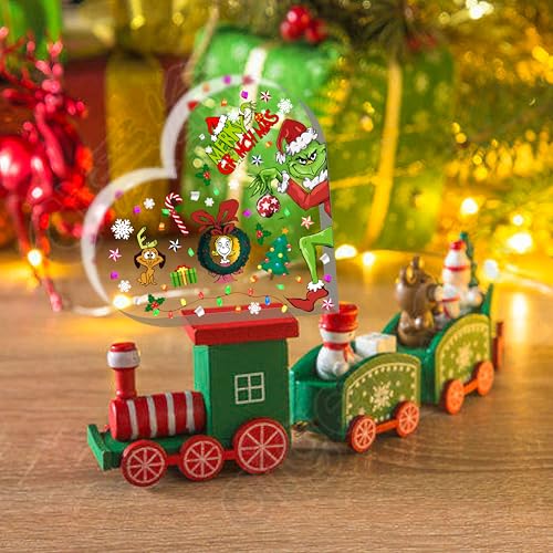 Heart-Shaped Acrylic Christmas Table Decor - Holiday Accent Piece