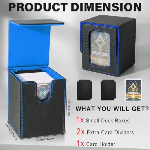 Card Deck Box for MTG Commander | Holds 100 Double-Sleeved Cards