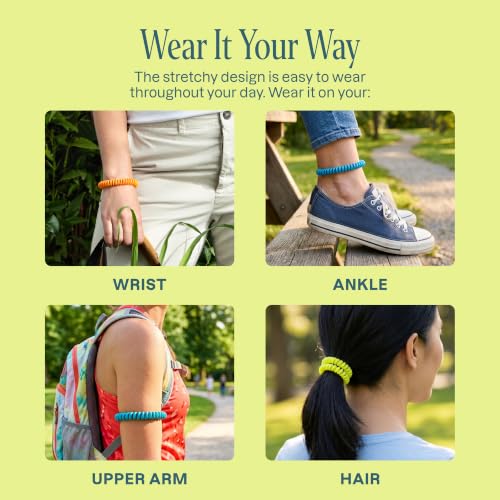 10 Pack Mosquito Repellent Bracelets - DEET-Free Natural Bands