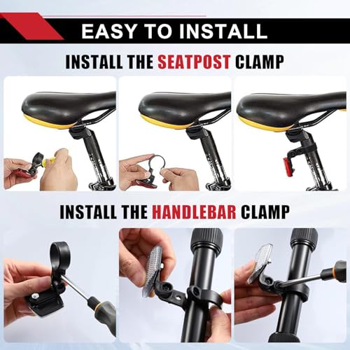 8-Piece Bicycle Reflector Kit for Enhanced Nighttime Safety