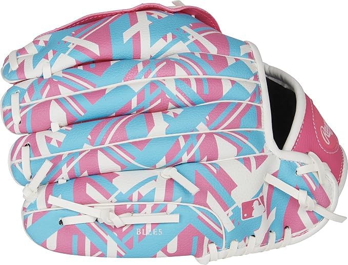 Pink 9-Inch Youth Baseball Glove for Ages 3-6 | Right Hand Throw Remix Series