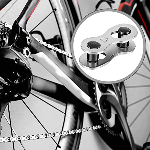 Bike Chain Quick Missing Link - 5 Pairs for 6, 7, 8 Speed - Silver