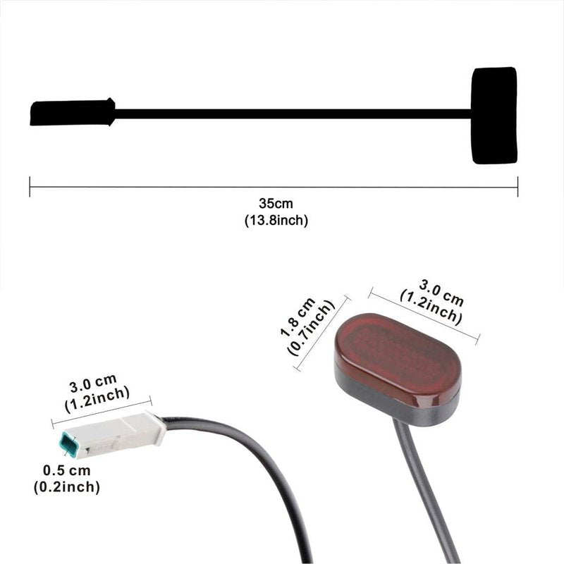 Yungeln Electric Scooter Fender Rear Mudguard Compatible with Xiaomi 1S M365 Pro Electric Scooter Rear Fender with Taillights Replacement Part Accessory
