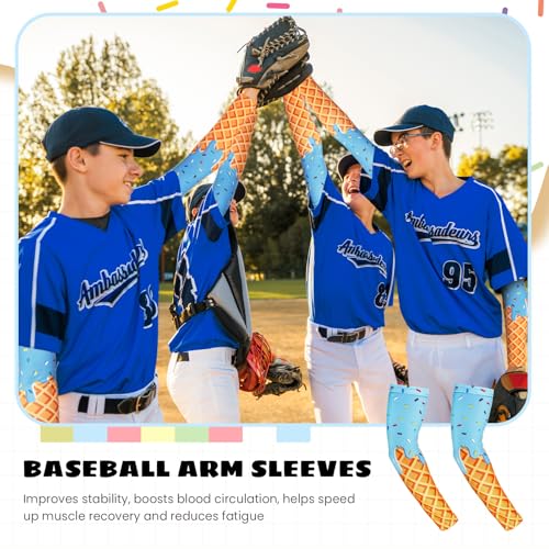 Ice Cream Drip Arm Sleeves - Classic Blue for Ages 13-18