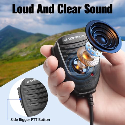 Ham Radio Speaker Mic for BAOFENG UV-5R, 2-Pack Handheld Accessories