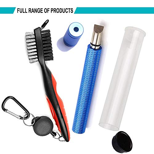 Gzingen Golf Club Groove Sharpener & Retractable Brush Kit - Blue