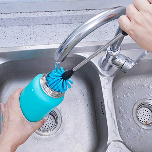 Stainless Steel Water Bottle Cleaning Brush - 2 Pack with Long Handle