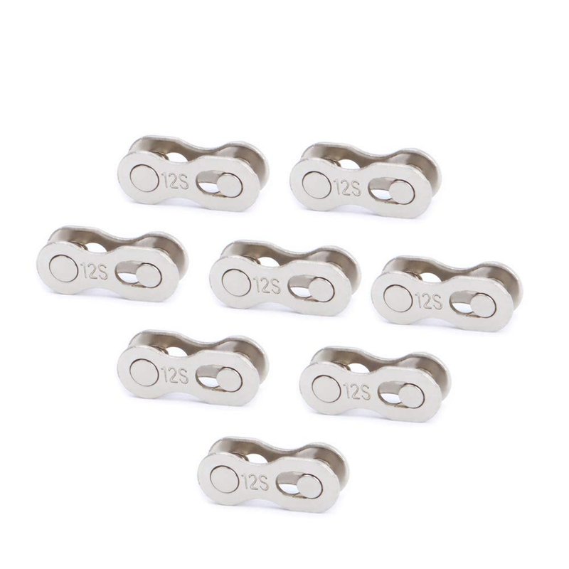 SUNTRADE 8 Pairs Reusable Bicycle Missing Link for 6, 7, 8, 9, 10,11,12 Speed Chain (12 Speed)