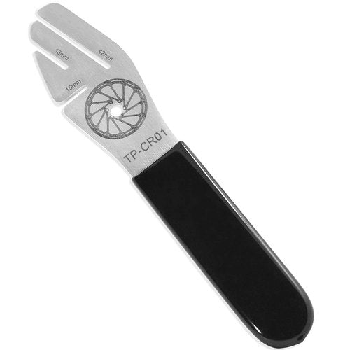 JONMON Bike Rotor Truing Fork, Bicycle Disc Alignment Wrench, 3 Slot Depths Adjustment Brake Disc Adjuster Flattening Correction Gap Regulator Repair Hand Tool for Mountain Bike Road Bike