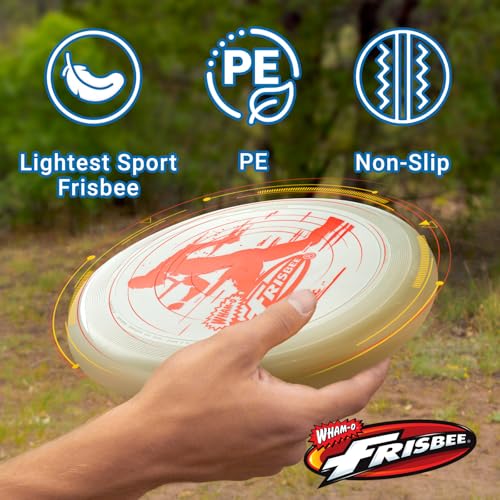 Wham-O Beige & Blue 9.85in 140g All Sport Flying Disc - Durable Outdoor Sports Toy