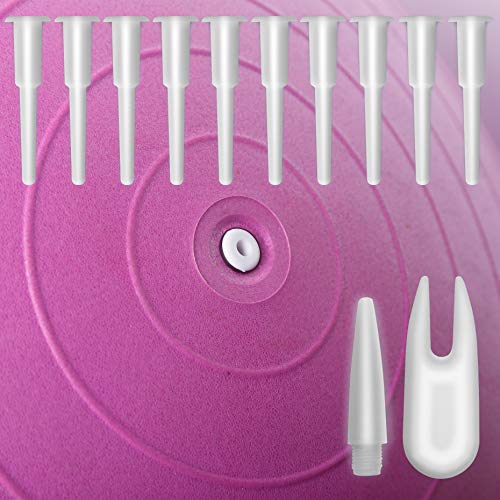 Exercise Ball Plug Replacement Kit - 12 Air Plugs & Remover