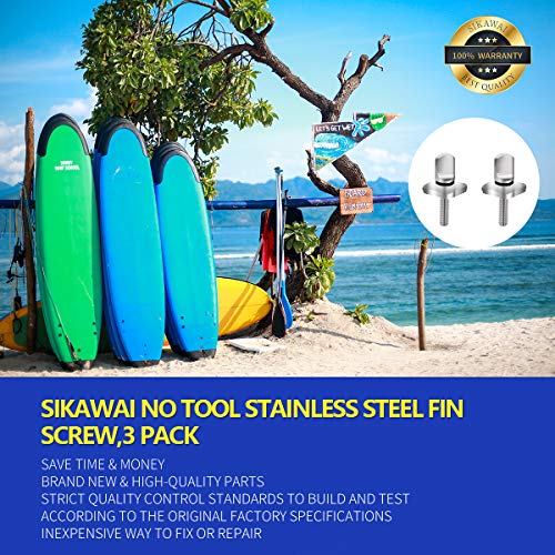 316 Stainless Steel Surfboard Fin Screws - Pack of 2