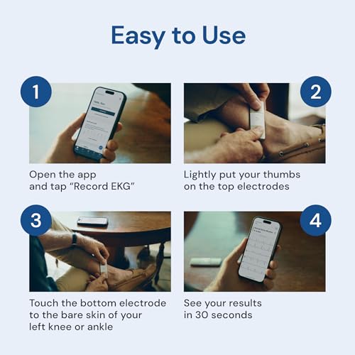 6-Lead EKG Monitor with One-Year Membership - FDA-Cleared Heart Health