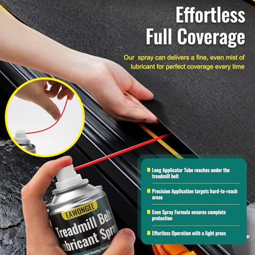 Treadmill Lubricant Spray 7.2oz - Precision Applicator, No Disassembly Needed, 1 Pack
