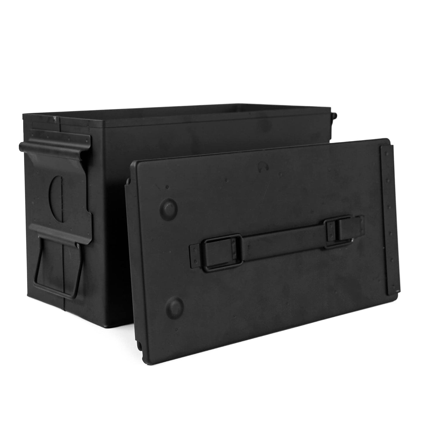 Metal Ammo Can 50 Cal, Waterproof Airtight Ammo Containers Case, Black
