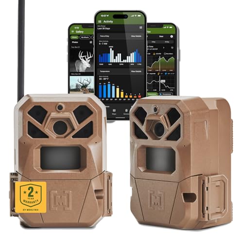 Cellular Trail Camera 2 Pack - 36MP HD Photos, 1080p Video