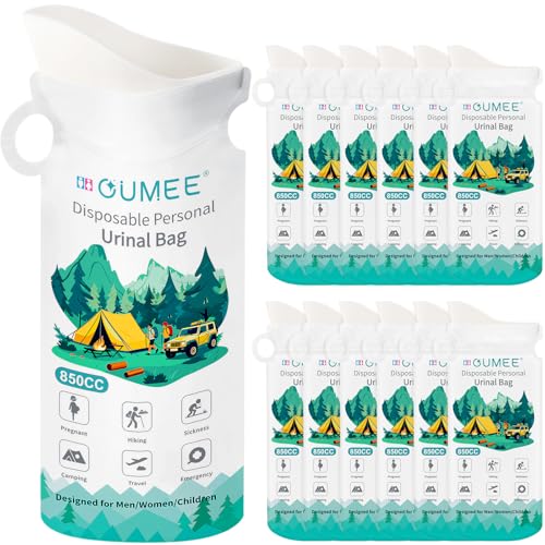 OUMEE 850ML Emergency Disposable Urinal Bags, 8/12/20/28 Pcs