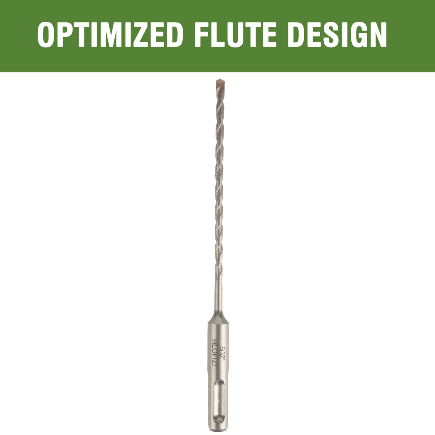 HLOFIZI 5/32" x 6” Masonry Drill Bits (12 Pack) SDS Plus Hammer Drill Bits for Concrete, Birck, Block