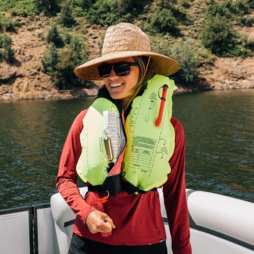 Automatic/Manual Inflatable Life Jacket - Blue, USCG Approved