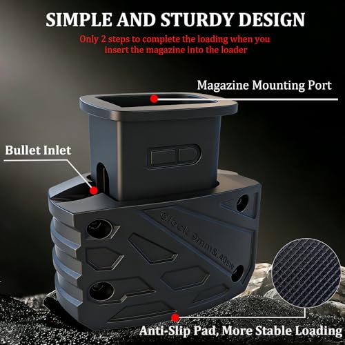 Glock Magazine Loader for 9mm & .40 S&W - Durable Portable Design