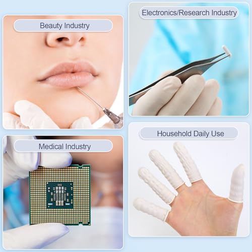 Disposable Finger Cots - Medium Size, 480pcs - Finger Protectors for Electronics & Crafts
