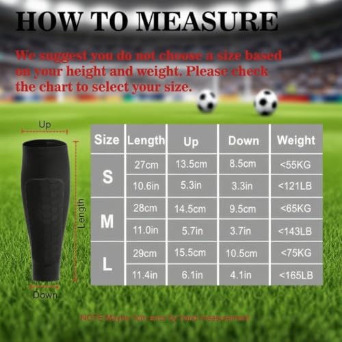 Lightweight Soccer Shin Guards for Kids & Adults - Small Size