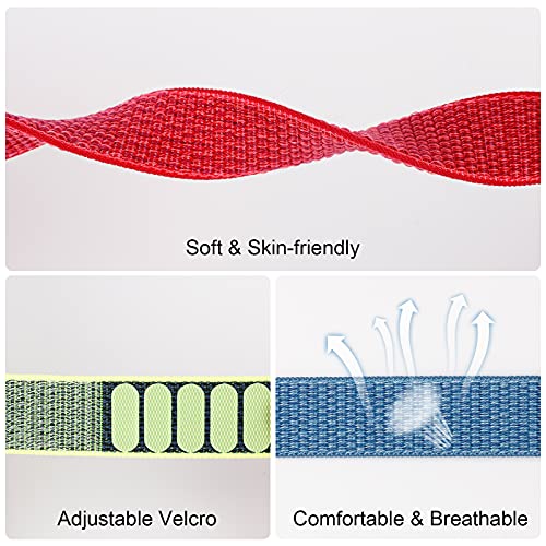 Kids Wristband for AirTag - 2 Pack Adjustable Anti-Lost Bracelet - RainbowA & RainbowB