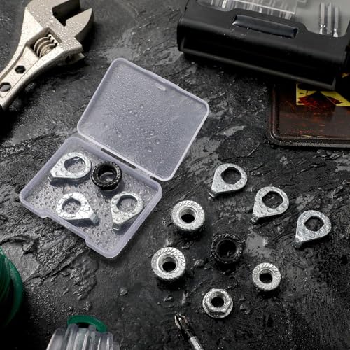 Bike Wheel Axle Nuts & Safety Washers - 12 Piece Set, 3 Sizes