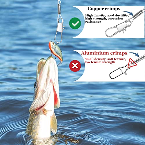 Fishing Leaders - 6-Pack White Nylon Monofilament, 2-Arm Rig