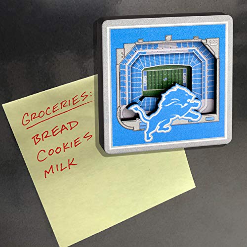 Detroit Lions 3D StadiumView Magnet - Officially Licensed Fan Gift