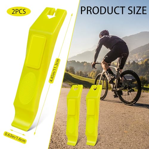 Bicycle Tire Levers - 2 Pack Yellow Tire Removal Tools