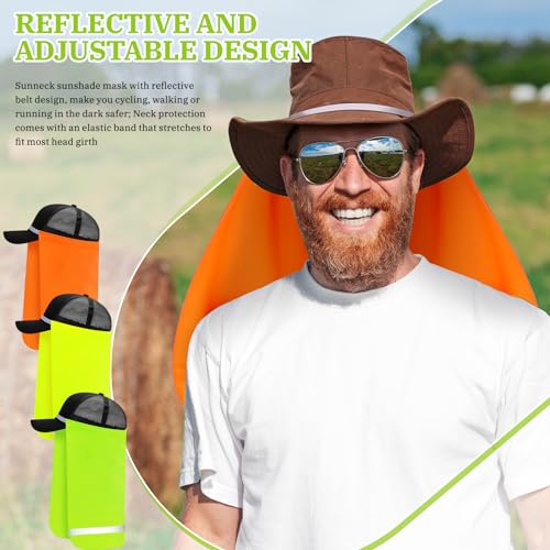 Funtery UV Neck Sun Protection Drape Cover for Men & Women - Reflective Strap Outdoor Sun Shade with Color Options