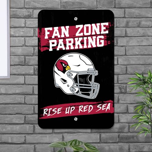 Arizona Cardinals Fan Zone Parking Sign - 18" x 12" Metal