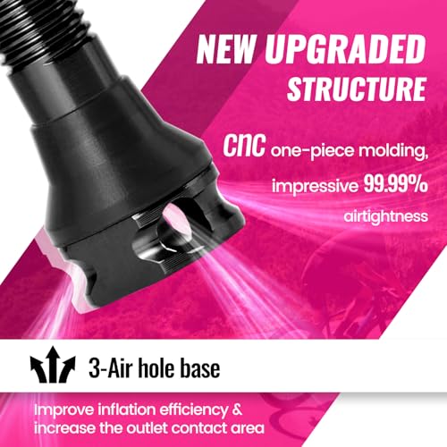 PERTUAL Black 45mm Tubeless Presta Valve Stems Alloy Pair for Bicycle