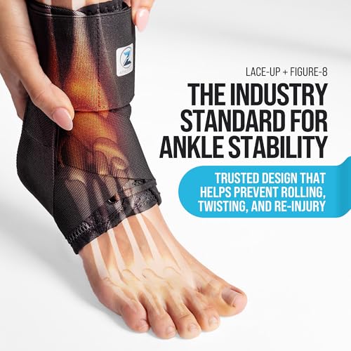 Reinforced Ankle Brace for Sprains & Achilles Tendonitis Support