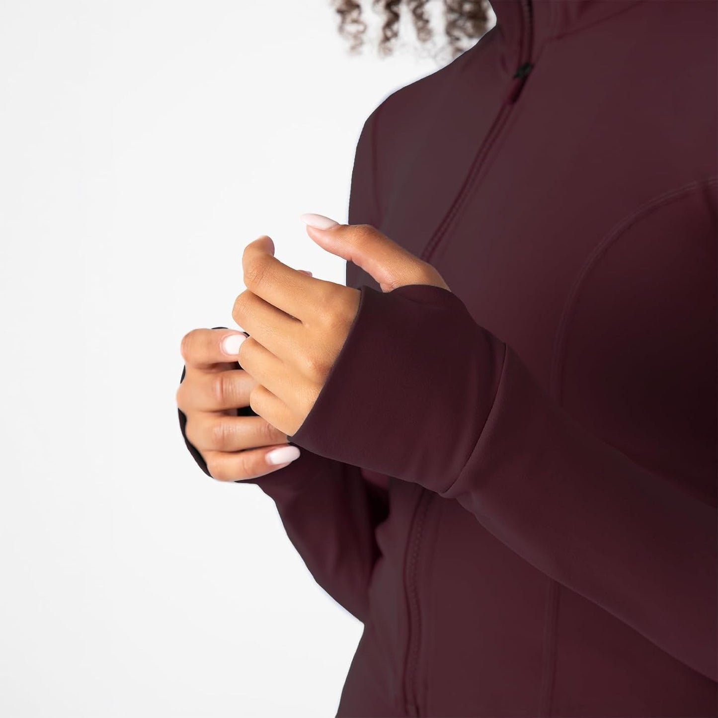 YITTY Ultraluxe Full Zip Jacket - Women's Athleisure with 4-Way Stretch & Thumbholes