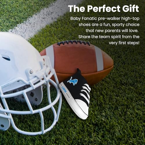 NFL Baby Pre-Walker Shoes, Soft High Top Sneakers for 0-6 Months