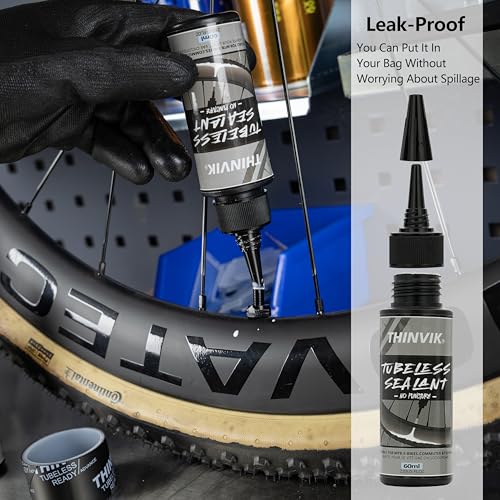 Tubeless Bike Tire Sealant - 60ML (2oz) - 2 Bottles for Puncture Prevention