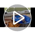 Durable Kayak Wind Sail with Clear Window - Blue