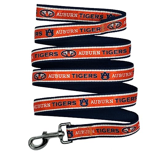 NCAA Dog Leash - Large Auburn Tigers, Heavy-Duty Nylon