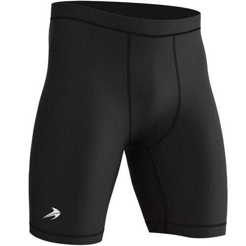 Men’s Compression Shorts Workout & Training | Performance Spandex Baselayer Athletic Gym, Running, Rowing Underwear 8" Tech Elite Black Large
