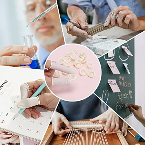 Small Disposable Finger Cots - 300 Pcs Protective Rubber Tips
