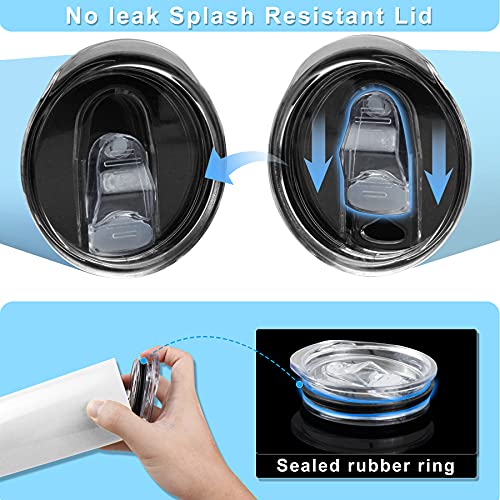 20 oz Skinny Tumbler Replacement Lids - 2 Pack for 2.76in Cups