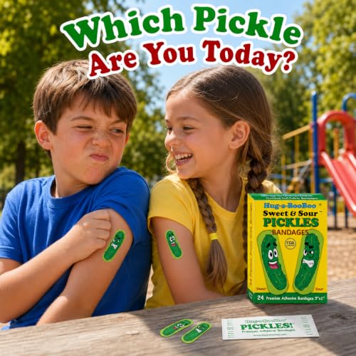 Sweet & Sour Pickles Adhesive Bandages - 24 Ct Box
