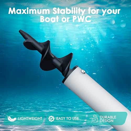 2 Pack Dock Auger Kit, Sailpref Sand for PVC Tubing Sandbar Anchor,