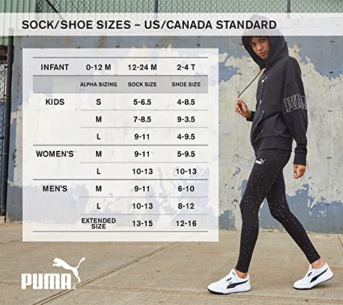 PUMA Boys' 6 Pack Low Cut Socks - Multi Size 5-11, Comfortable Athletic Socks