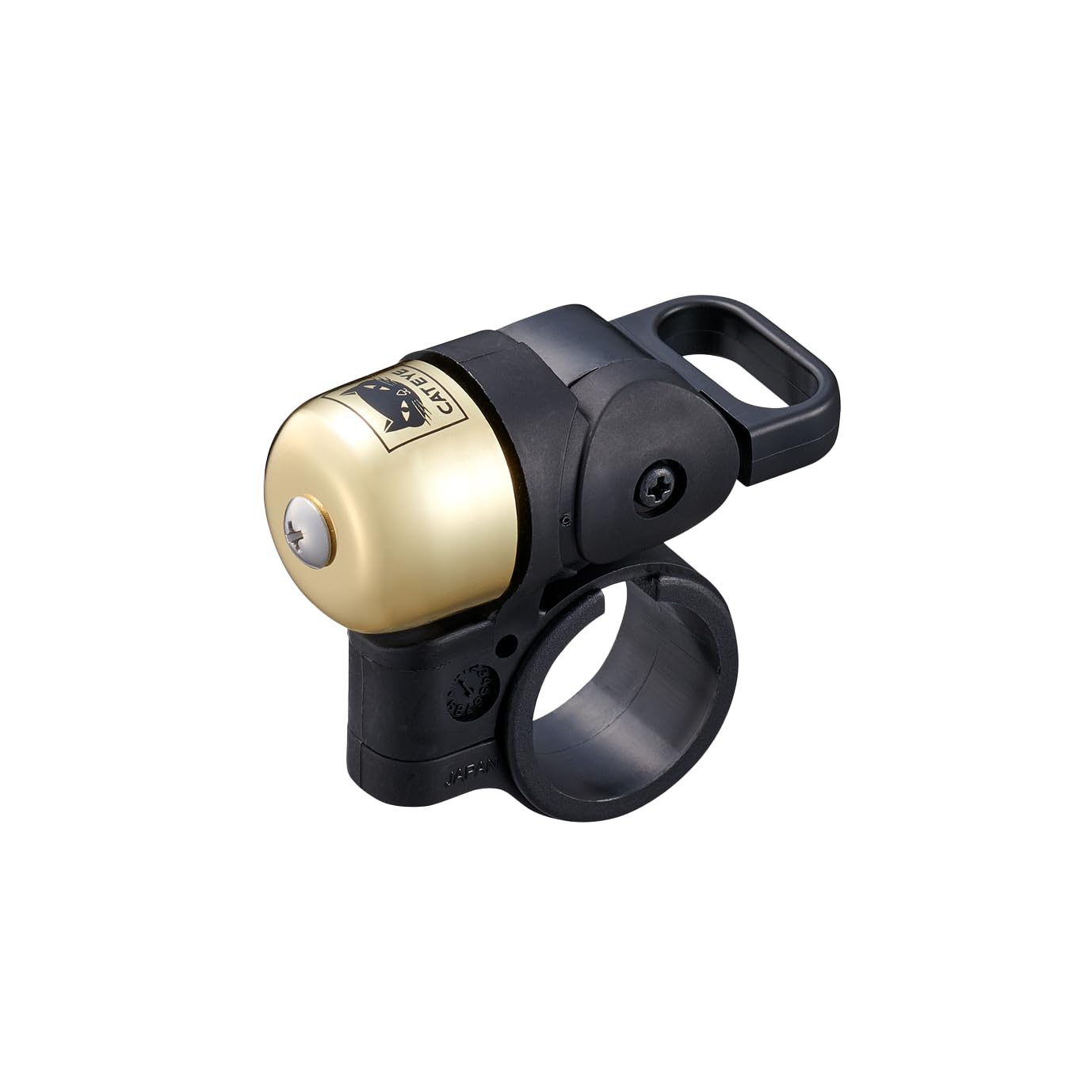 CATEYE OH-1500 Nido Bell – Brass Bike Bell with Distinctive Double Ring, Fits 22.2 mm or 25.4 mm Handlebars, Matte Finish, Clear Sound, Fits Road, MTB, Kids Bikes
