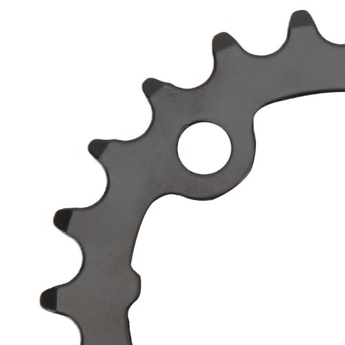 Beufee 2Pcs 22 Tooth Bicycle Chainring, 64mm 8 9 10 Speed 104 BCD Crank Carbon Steel Chainring Replacement with 4 Pieces Sprocket Bolts for Road Mountain Bikes